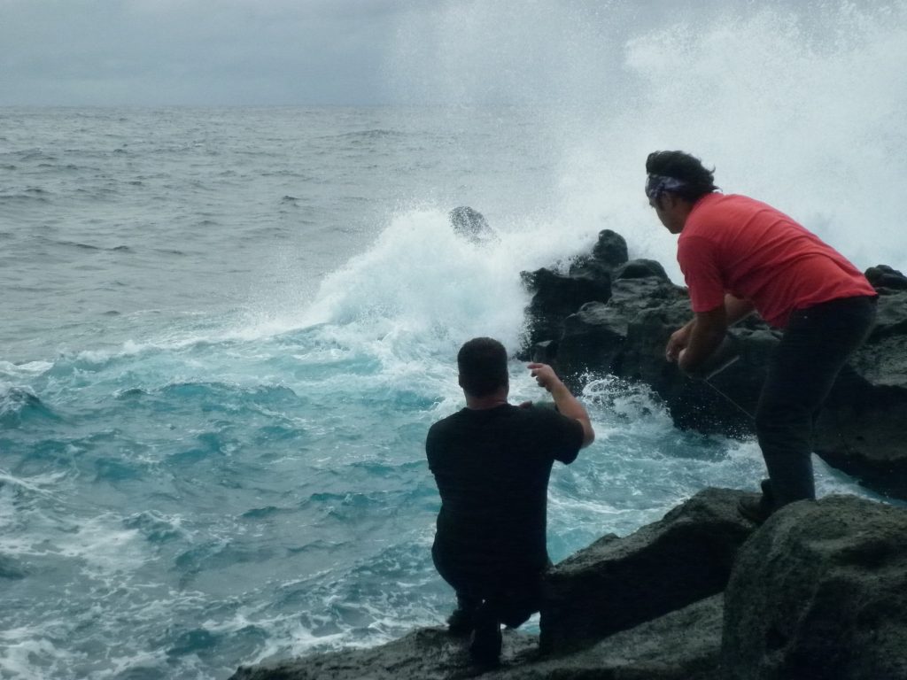 P1000256 Pepe and Jose fishing out on the rocks